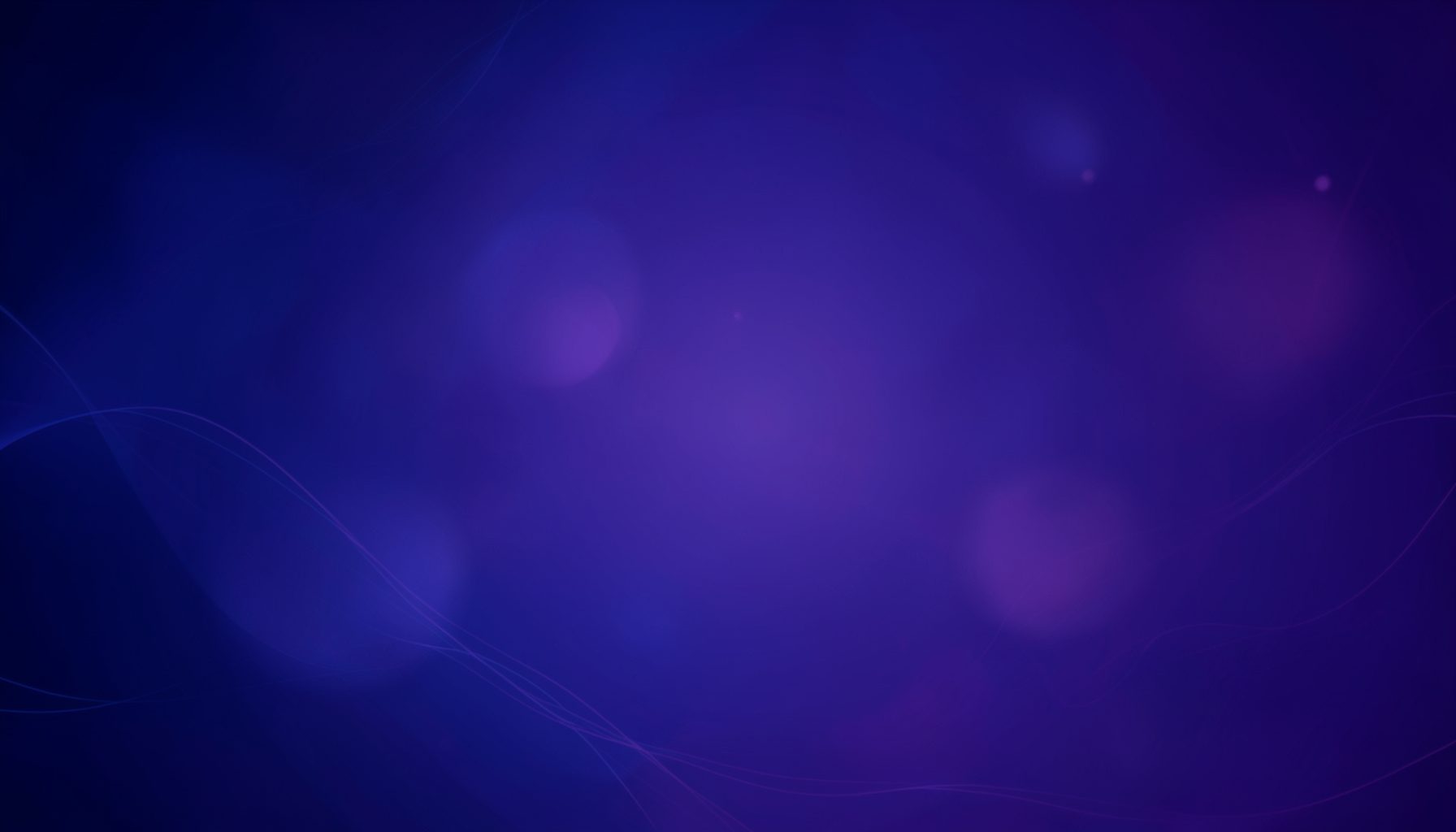 Abstract deep indigo and violet gradient background with soft glowing orbs and faint sound-wave lines, calm and modern mood